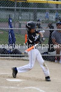 Ethan Hackman hits a double for SWS. (Kirk Neidermyer)